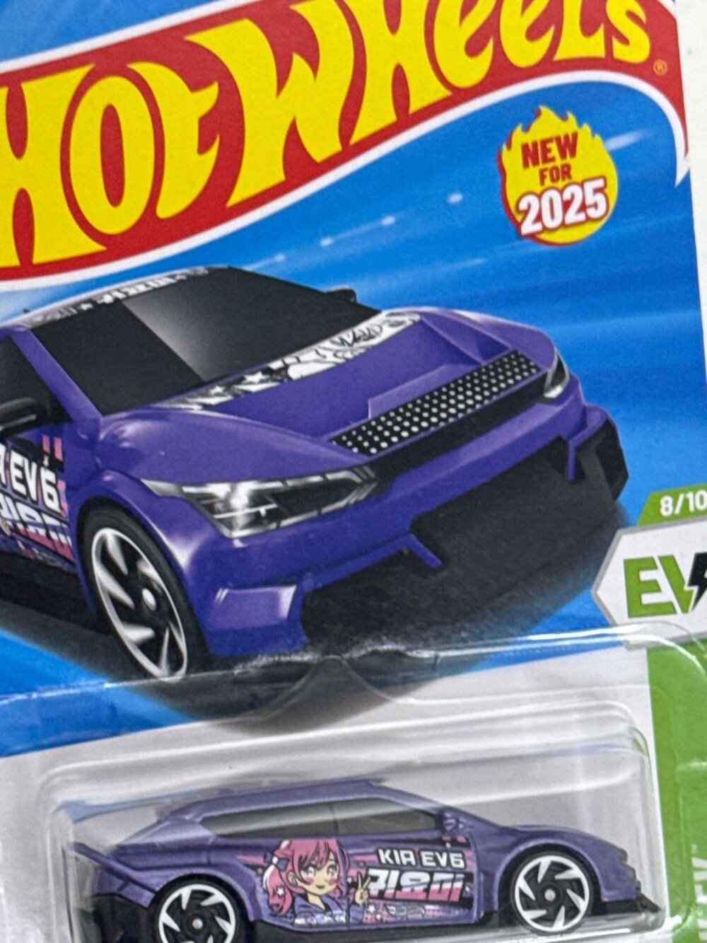 Hot Wheels Custom Kia EV6 HW EV Purple Electric Car 1:64 New - Picture 4 of 7